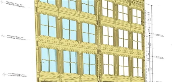 407-409 W Baltimore St Baltimore Maryland, 21201 | Retail Space Within an Historic Iron-facade Building