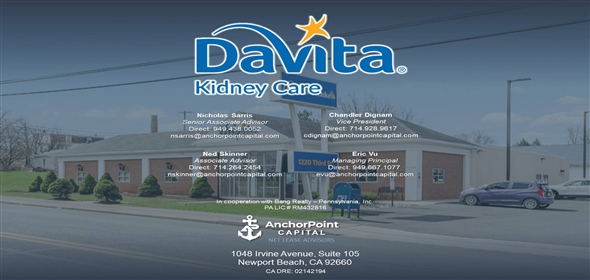 1220 3rd St, Fullerton, Whitehall Pennsylvania, 18052 | DaVita Kidney Care
