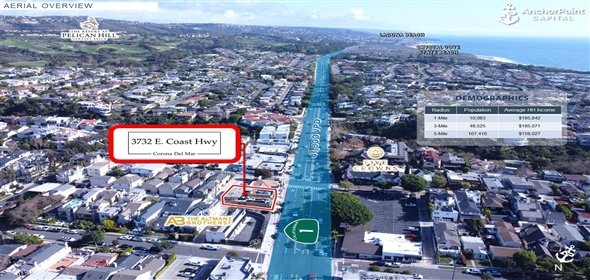 3732 East Coast Hwy, Corona Del Mar California, 92625 | Exclusive Storefront Retail