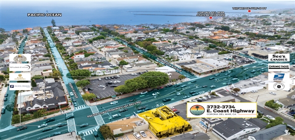 3732 East Coast Hwy, Corona Del Mar California, 92625 | Exclusive Storefront Retail