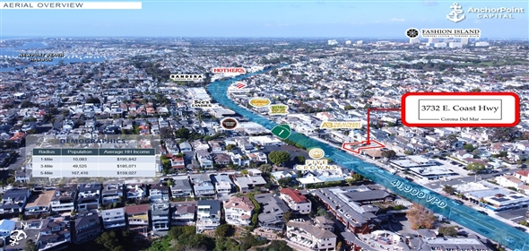 3732 East Coast Hwy, Corona Del Mar California, 92625 | Exclusive Storefront Retail