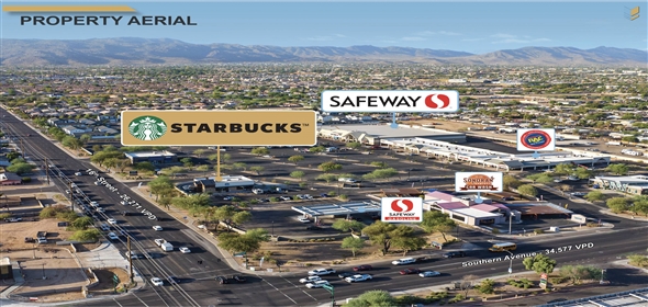 6032 S 16th St Phoenix Arizona, 85042 | Grocery-Anchored Starbucks | Double Drive-Thru