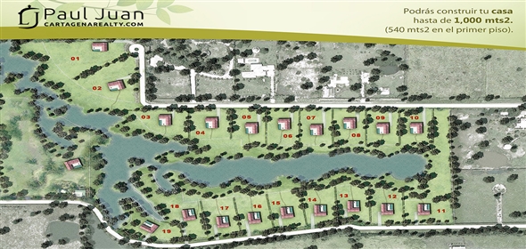 Punta Canoa, On the road to the village.  Bolivar,  | Lot to build