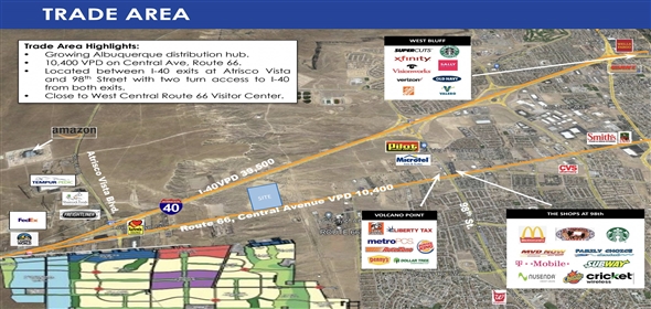 Central Avenue NW Albuquerque New Mexico, 87121 | 10 Acres Commercial Land Tracts