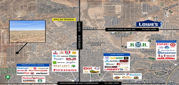 6th St NE, Albuquerque New Mexico, 87124 | Convenient Commercial Lot
