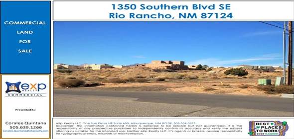 1350 Southern Boulevard SE Albuquerque New Mexico, 87124 | Centrally Located Land