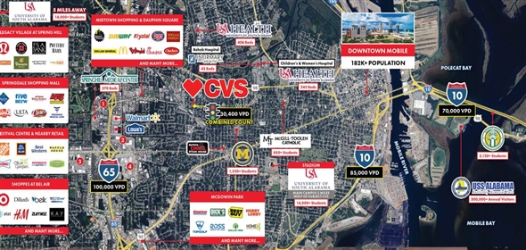 2550 Dauphin St. Mobile Alabama, 36606 | CVS – Mobile, AL