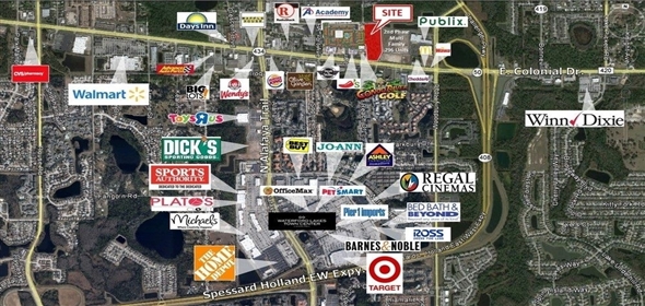 12189 East Colonial Drive Orlando Florida, 32826 | Park Square Plaza - Final Leasing