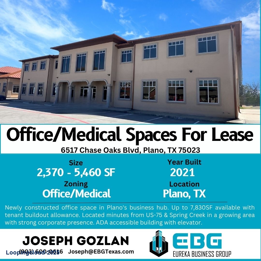 Desirable Plano Office/Medical spaces available | 2,370 sq. ft. - 7,830 SF