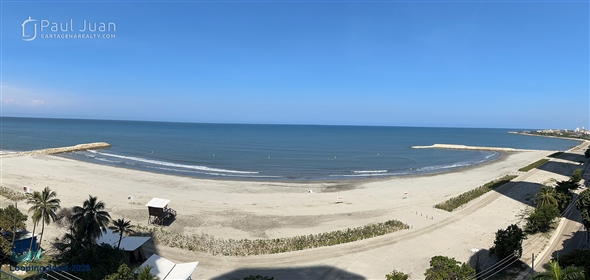 Malecon Avenue # 10-130.  Bolivar, 130001 | Fully Renovated Beachfront Apartment with Sea & Bay Views – 2 Beds, Furnished