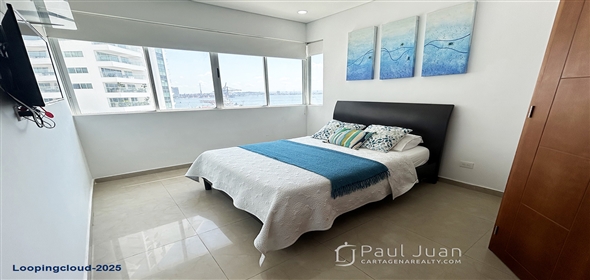 Malecon Avenue # 10-130.  Bolivar, 130001 | Fully Renovated Beachfront Apartment with Sea & Bay Views – 2 Beds, Furnished