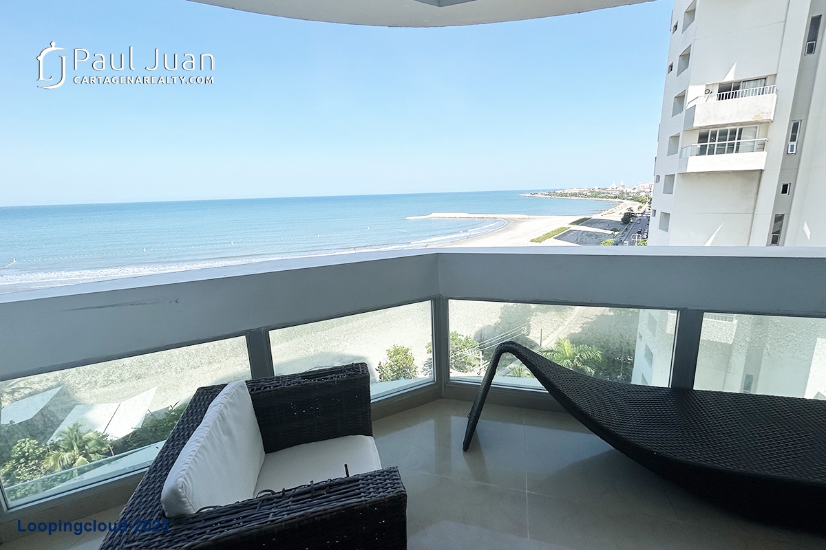 Fully Renovated Beachfront Apartment with Sea & Bay Views – 2 Beds, Furnished