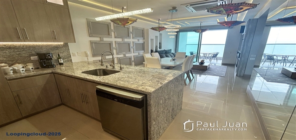 Soledad Roman Avenue # 41-328.  Bolivar, 130001 | Spectacular Turn-Key Apartment with Caribbean Sea Views – 2 Beds + Balcony