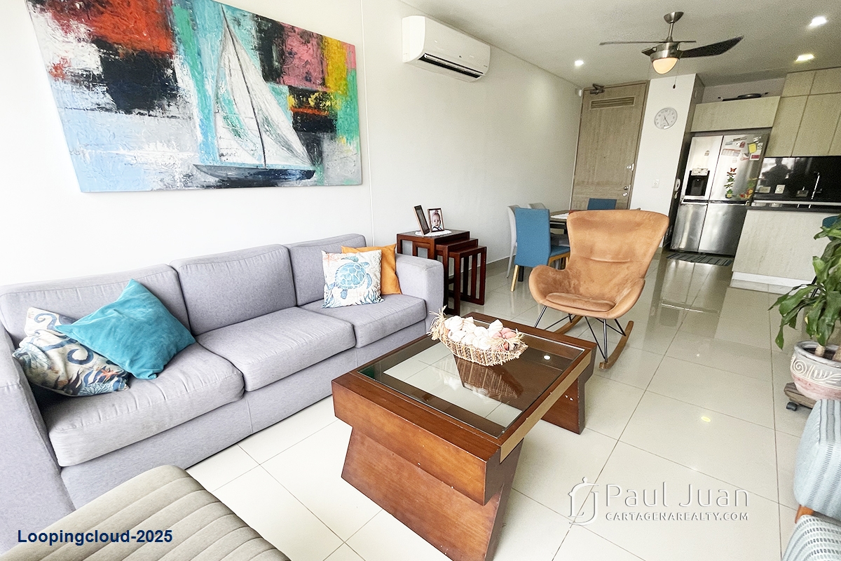 Spacious 3-Bedroom Apartment with Bocagrande Views & Tourist Rental Approval!