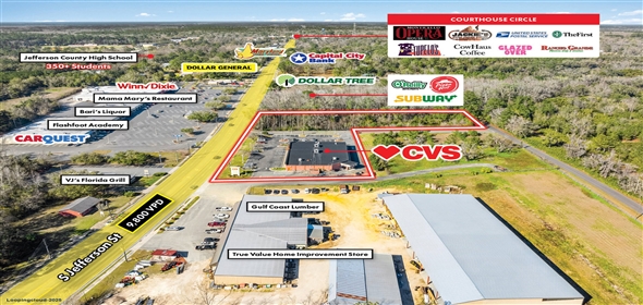 1390 S Jefferson St, Monticello Florida, 32344 | CVS – Absolute NNN Lease