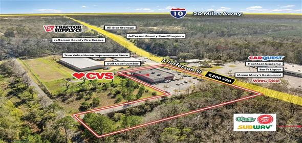 1390 S Jefferson St, Monticello Florida, 32344 | CVS – Absolute NNN Lease