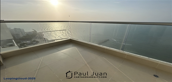 corner of Malecon Avenue and 5th St..  Bolivar, 130001 | Turn-Key One Bedroom Beachfront Apartment with Spectacular Views for Sale