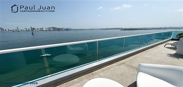 Corner of 12th Avenue and 6th Street.  Bolivar, 130001 | Luxury Bayfront Duplex Apartment for Sale in Castillogrande