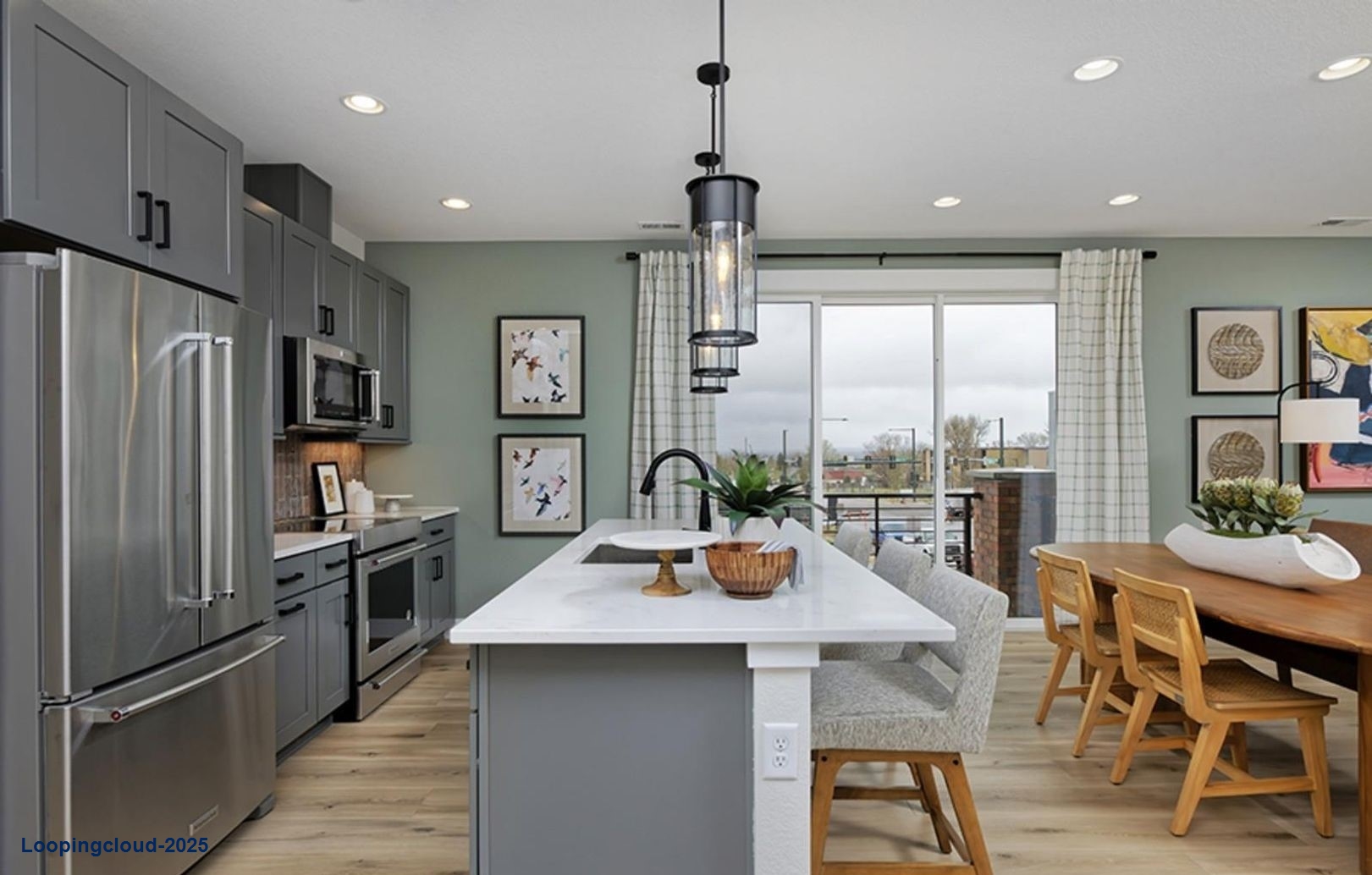 Modern End-Unit Rowhome