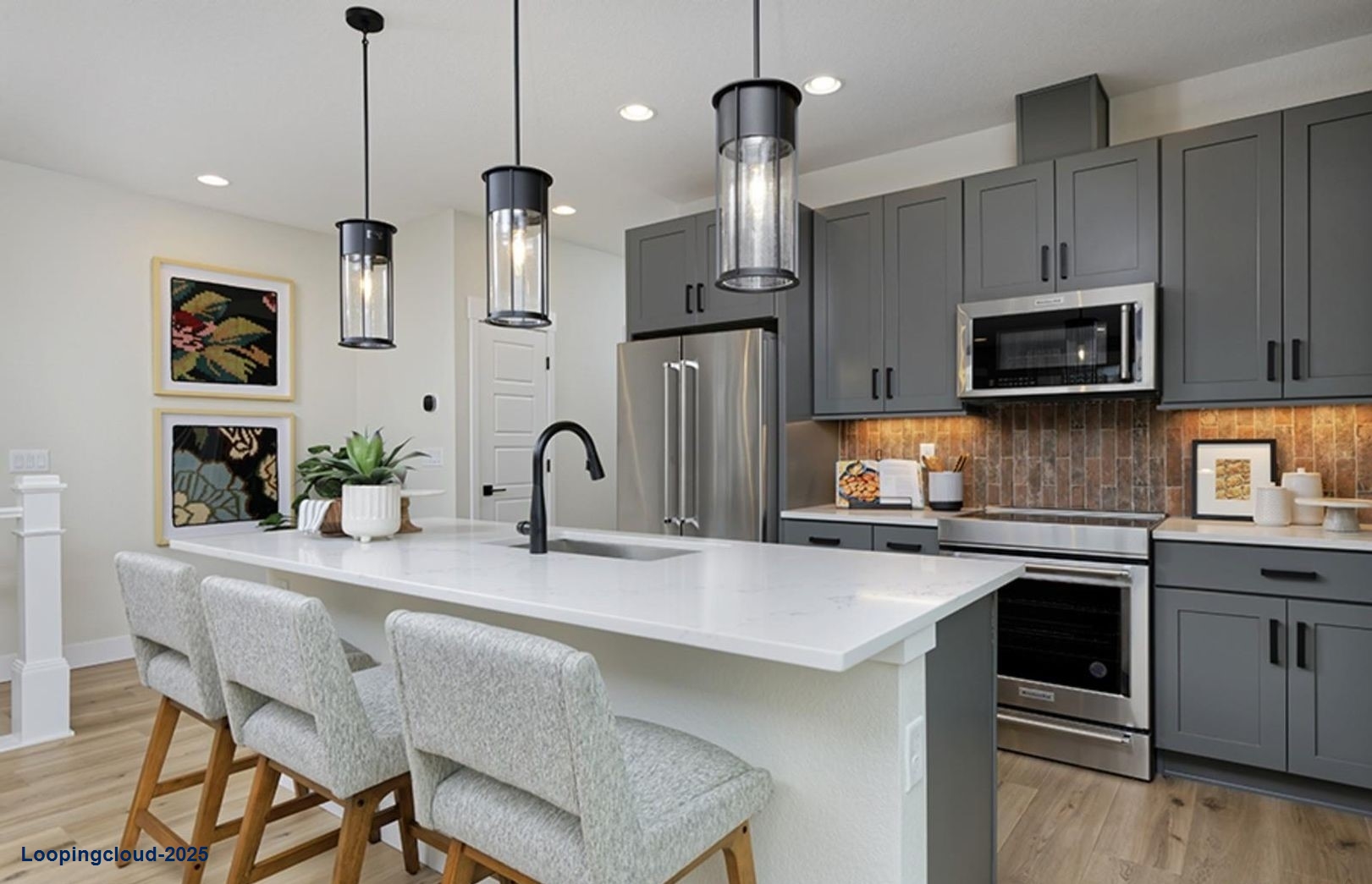 Modern End-Unit Rowhome