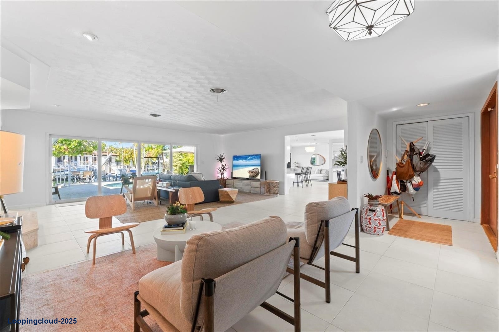 Elegant Waterfront Home with 90-ft Dock in Gables by the Sea