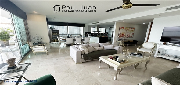 8th Avenue # 5-34.  Bolivar, 130001 | Luxury Beachfront Apartment in Castillogrande