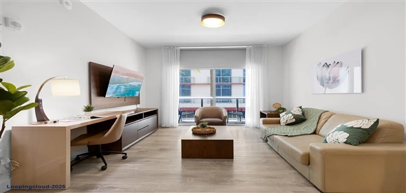 777 N Ocean Dr #N219 Hollywood Florida, 33019 | Charming 1-Bedroom Unit with Balcony at Costa Hollywood Resort