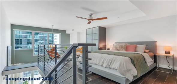 60 SW 13th St APT 2410, Miami Florida, 33130 | Modern 2-Story Loft with Bay Views in the Heart of Brickell