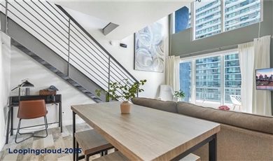  Modern 2-Story Loft with Bay Views in the Heart of Brickell