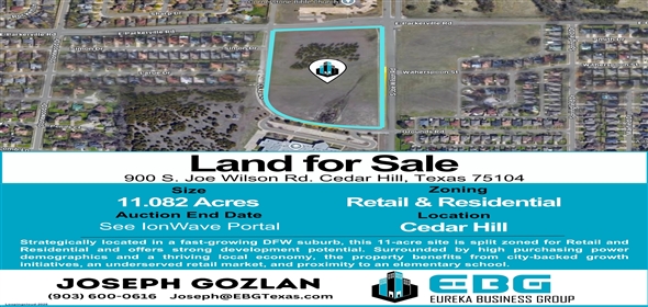 900 S. Joe Wilson Rd. Cedar Hill, Texas 75104 Cedar Hill Texas, 75104 | Land for Sale: 900 S. Joe Wilson Rd. Cedar Hill, Texas 75104
