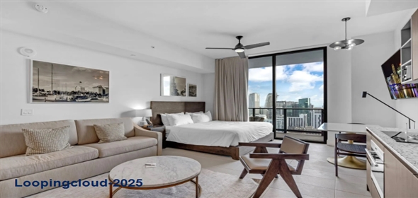 601 Ne 1 St unit #5010 Miami Florida, 33132 | Beautiful  Studio Aparment