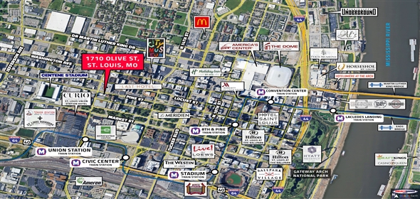 1710-1714 Olive Street Saint Louis Missouri, 63103 | Multi-Tenant Commercial Condo | Grreat Location Downtown West St. Louis |For Sale