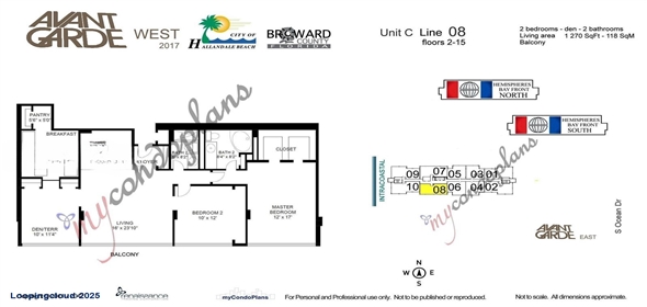 2017 S Ocean Dr #1008 Hallandale Beach Florida, 33009 | Avant Garde Ocean Drive Condo with Stunning Intracoastal & Ocean Views