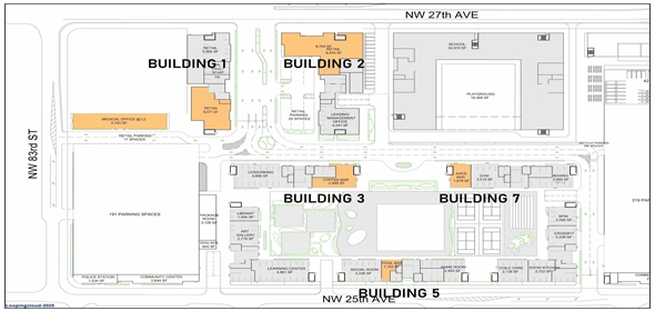 8395 NW 27th Ave Miami Florida, 33147 | HUEHUB PRIME RETAIL SPACES AVAILABLE FOR LEASE - BUILDING 2