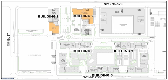 2498 NW 84th St Miami Florida, 33147 | HUEHUB PRIME RETAIL SPACES AVAILABLE FOR LEASE - BUILDING 5