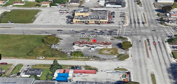 2200 NW 79th St, Miami Florida, 33147 | Lot Available For Lease With Great Exposure