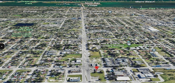 2200 NW 79th St, Miami Florida, 33147 | Lot Available For Lease With Great Exposure