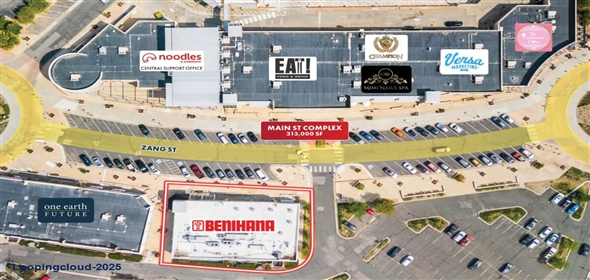 515 Zang Street Broomfield Colorado, 80021 | Benihana | Adjacent to Flatiron Crossing Regional Mall