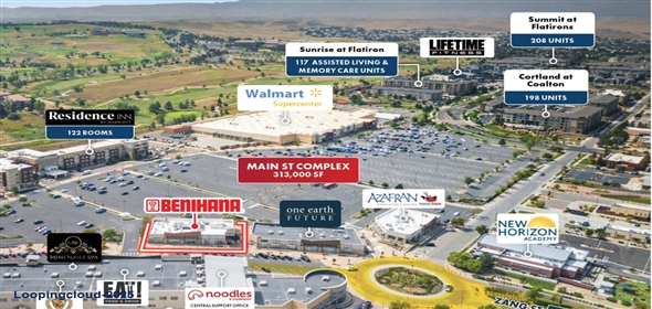 515 Zang Street Broomfield Colorado, 80021 | Benihana | Adjacent to Flatiron Crossing Regional Mall