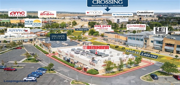 515 Zang Street Broomfield Colorado, 80021 | Benihana | Adjacent to Flatiron Crossing Regional Mall