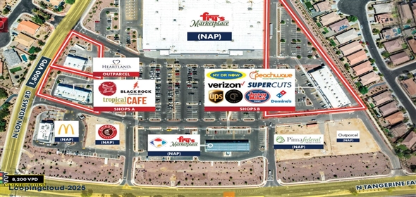 NEC of N Tangerine Rd and N Lon Adams Rd Marana Arizona, 85653 | Gladden Farms | 100% Leased Grocery Anchored Shops & Outparcel