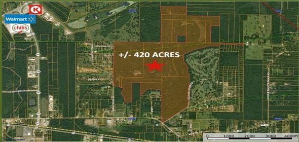 938 Minglewood Rd Liberty Texas, 77575 | +/-420 Acre Golf Course Fronting Land Dev Opp- Golf Course