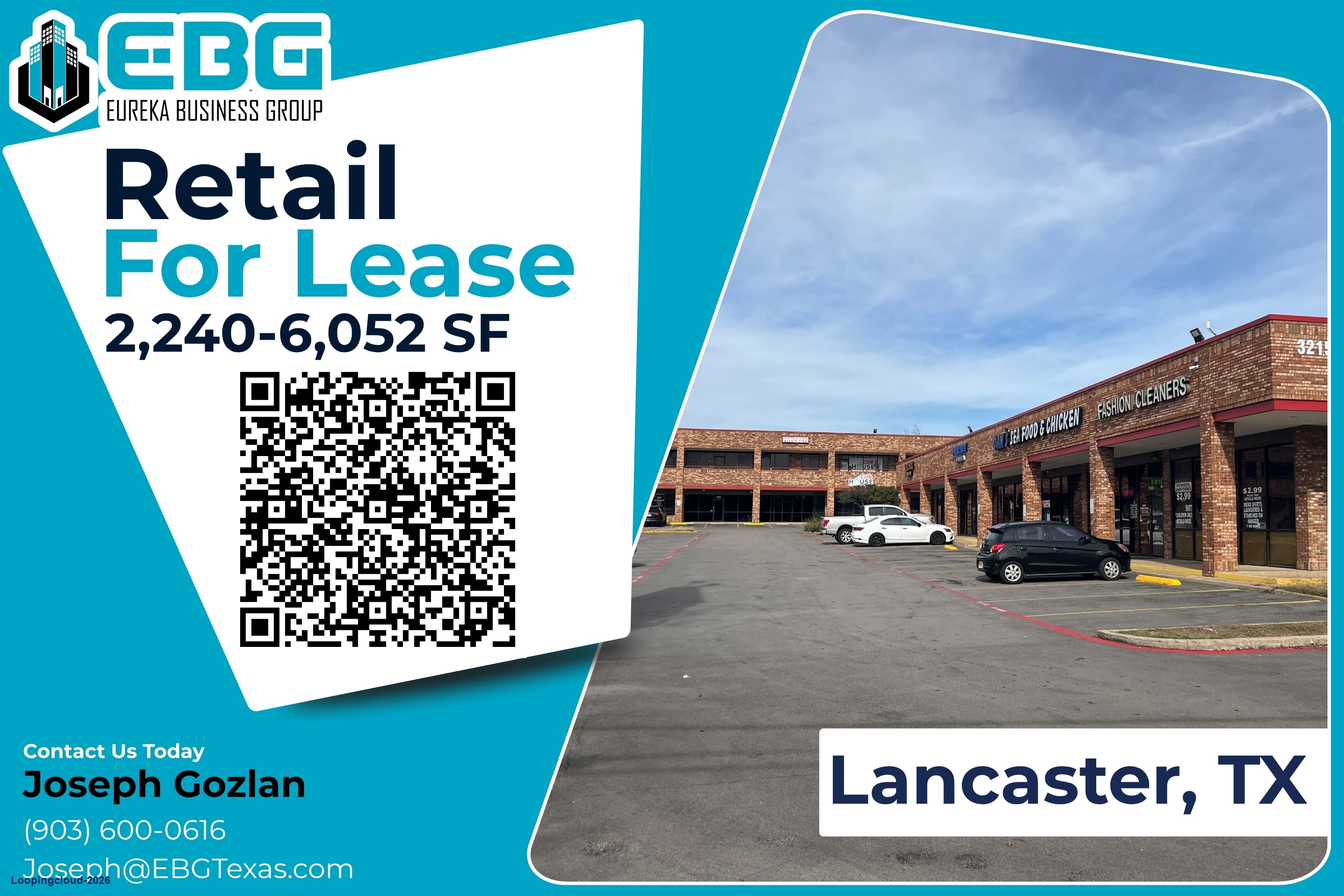 Lancaster Retail For Lease - 3215 W. Pleasant Run Dr. Lancaster, TX 75146