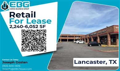 Lancaster Retail For Lease - 3215 W. Pleasant Run Dr. Lancaster, TX 75146