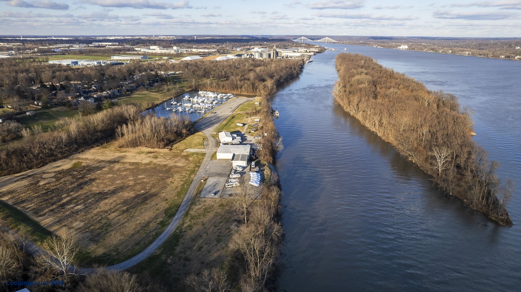 20+/- Acres on Ohio River next to Marina - facing Louisville