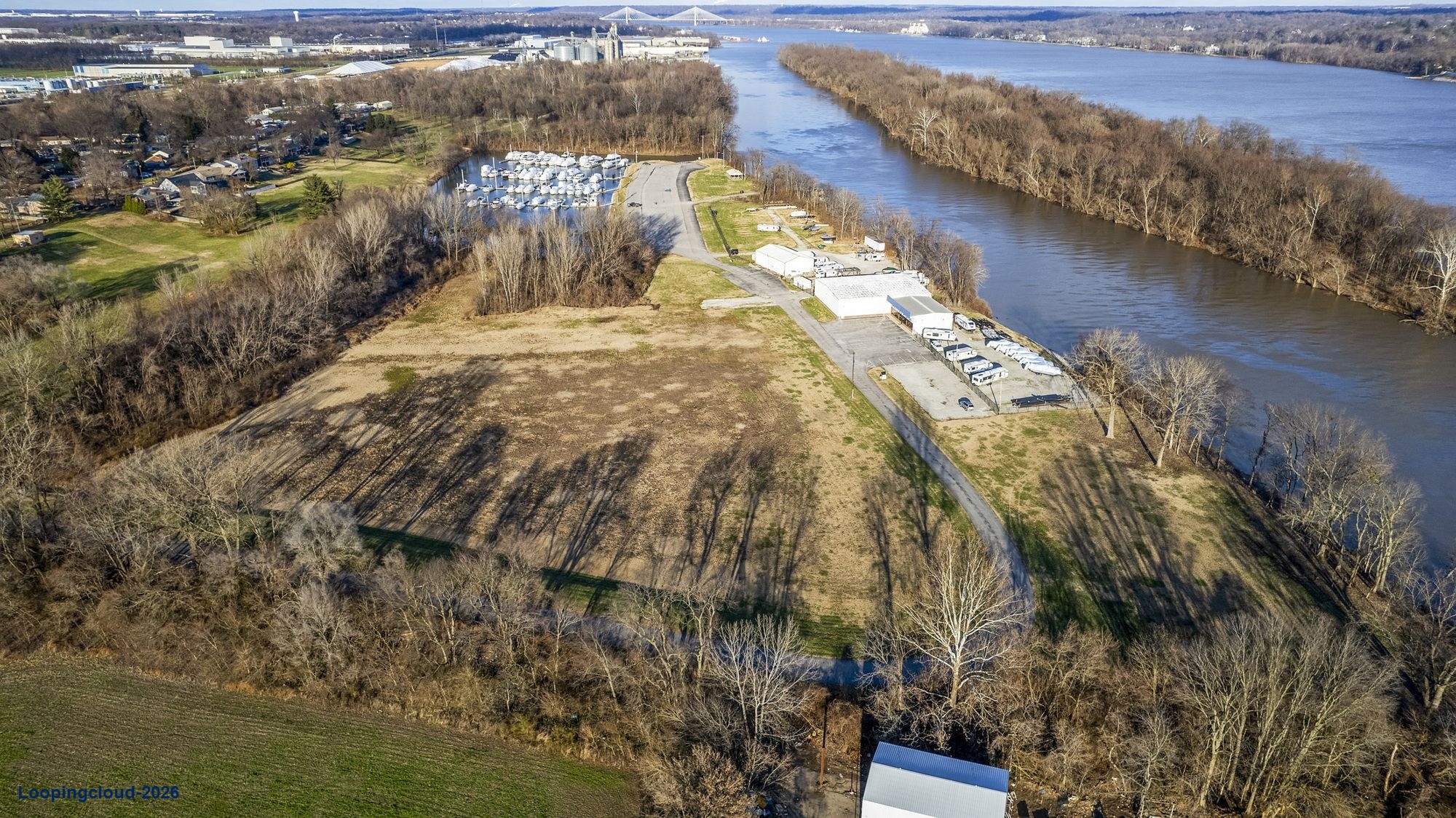 20+/- Acres on Ohio River next to Marina - facing Louisville
