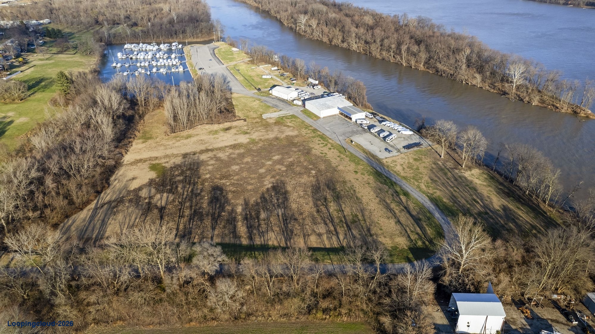 20+/- Acres on Ohio River next to Marina - facing Louisville