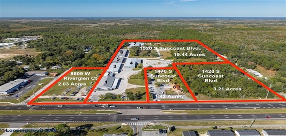 1520 S Suncoast Blvd Homosassa Florida, 34448 | RARE 8-Bldg Industrial & Retail Portfolio | ~110K SF | 26.11 Acres | 8% CAP or Owner-User