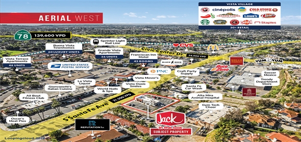 1004 S. Santa Fe Avenue Vista California, 92083 | Jack in the Box