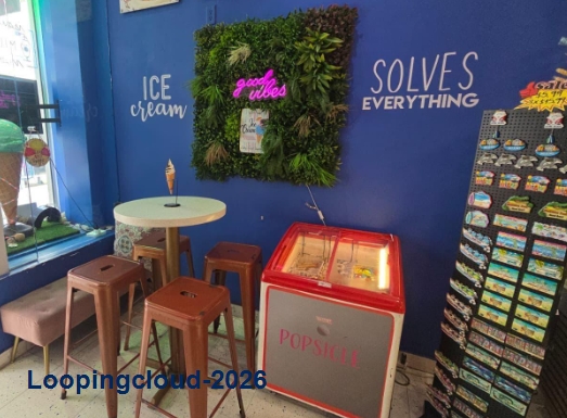 Beautiful ice Cream Shop